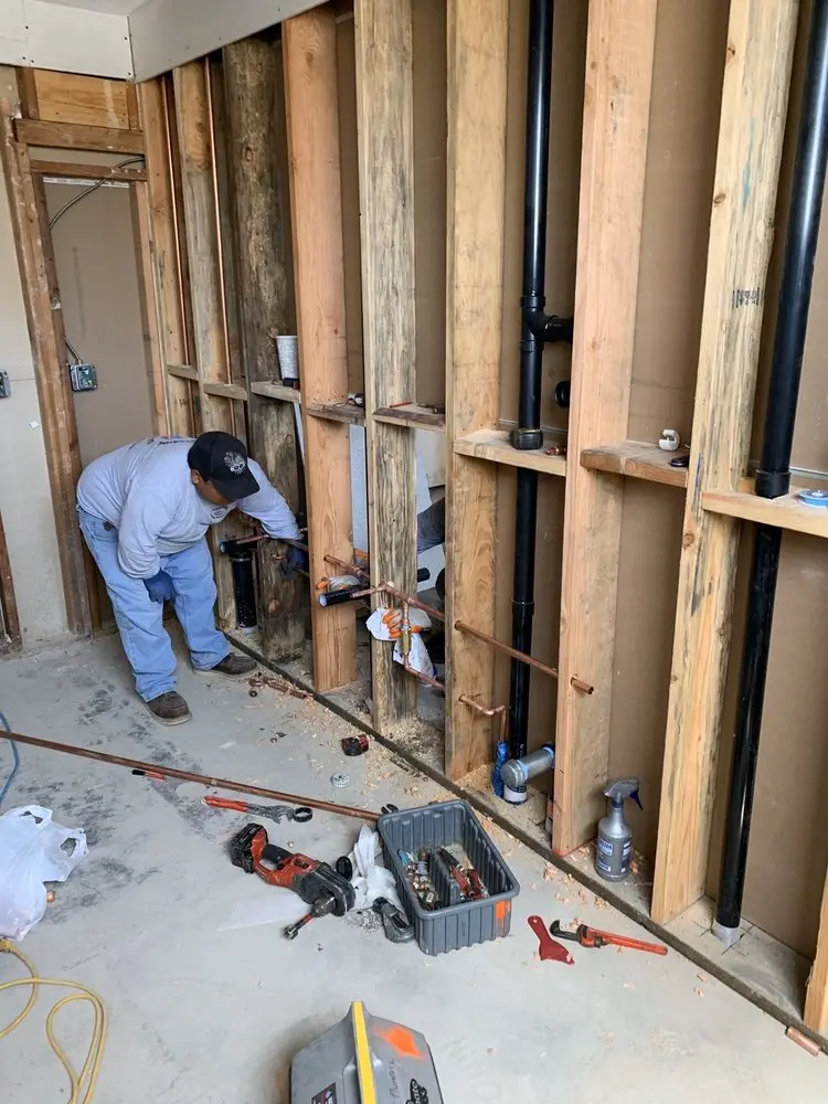 Commercial rough-in plumbing for Water Heater Replacement in The Grove